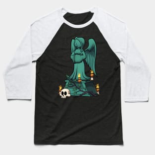 Angel Statue Baseball T-Shirt